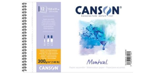 Album papier aquarelle 'Montval', 210 x 297 mm, 300 g