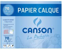Papier calque canson crayon encre dessin industriel 70/75g a3 420x297mm pochette 10f