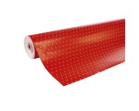 Alliance 60g, rl 50x0,70m Pois fd rouge - Rouge