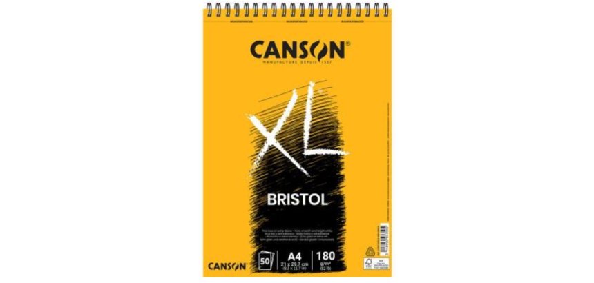 Bloc de 50 feuilles de papier dessin XL BRISTOL 180g A3