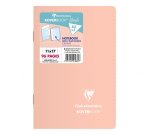 Carnet piqué Koverbook Blush 11x17cm 96 pages petits carreaux couverture polypropylène opaque bicolore Couleur aléatoire - Assortis