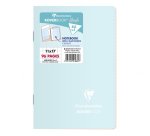 Carnet piqué Koverbook Blush 11x17cm 96 pages petits carreaux couverture polypropylène opaque bicolore Couleur aléatoire - Assortis