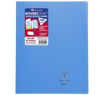 Cahier piqué Koverbook 24x32 cm 96 pages grands carreaux couverture polypropylène opaque 100% recyclé - Assortis