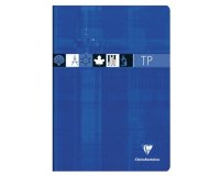 Cahier Travaux Pratiques piqué A4 120 pages grands carreaux + uni Couleur aléatoire - Assortis