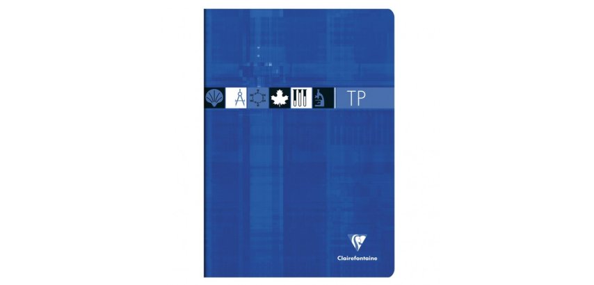 Cahier Travaux Pratiques piqué A4 120 pages grands carreaux + uni Couleur aléatoire - Assortis