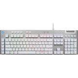 Logitech G G815 - Tactile - White clavier Jouer USB AZERTY Français Aluminium, Blanc