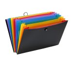 Valise trieur RAINBOW 12 compartiments, en polypro 10/10e, noir intérieur multicolore