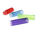 Fourre-tout viquel propyglass coloris assortis rouge bleu   vert violet dim. 70x70x220mm