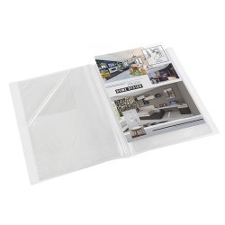 Protège-documents translucide A3, 40 vues/20 pochettes, couverture 7/10e, pochettes 7/100e