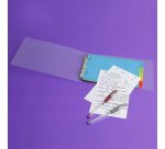 Intercalaires viquel a5 happy fluo 4 positions 14,5x22,5cm  coloris assortis