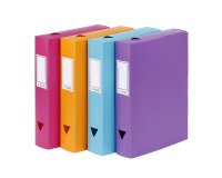 Boîte de classement plastique VIQUEL CLASS DOC - Dos 6 cm - couleurs assorties