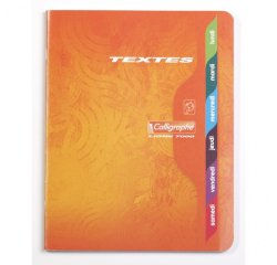 Textes piqué 7000 17x22 cm 120 pages grands carreaux 70 g - Assortis