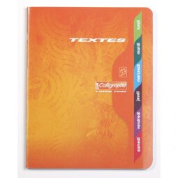 Cahier de texte piqûre 70g 17X22 120 pages grands carreaux Seyès 7000