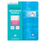 Répertoire piqué déficients visuels 17x22cm 96 pages grands carreaux noirs 2,5mm agrandis 10x10 Couleur aléatoire - Assortis
