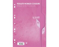 Feuillets mobiles sous film 7000 A4 100 pages perforées grands carreaux 80 g