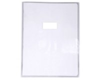 Protège-cahiers cristal PVC 12/100ème 24x32 cm - Incolore