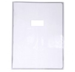 Protège-cahiers cristal PVC 12/100ème 24x32 cm - Incolore
