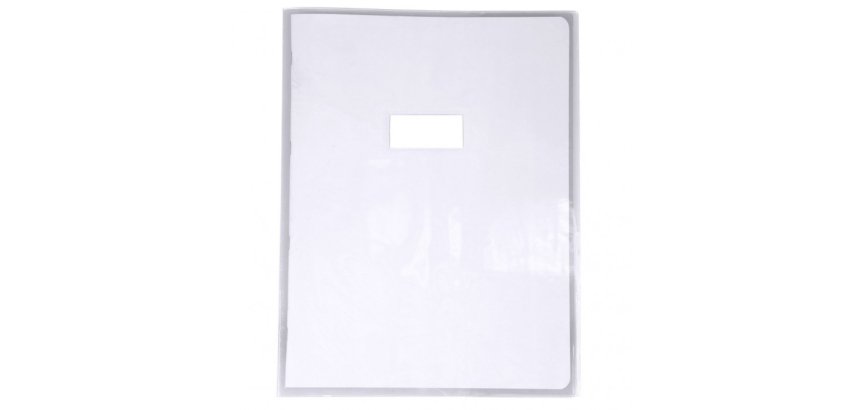Protège-cahiers cristal PVC 12/100ème 24x32 cm - Incolore