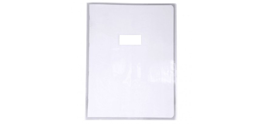 Protège-cahiers cristal PVC 12/100ème 24x32 cm - Incolore