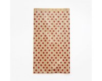 Sach. x50 poch. kraft, 21x37+7cm,pois - Kraft