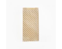 Sach. x50 poch. kraft,15x31+6cm, étoiles - Kraft