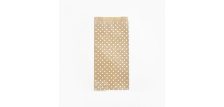 Pochette en papier à fond plat 'Etoiles'