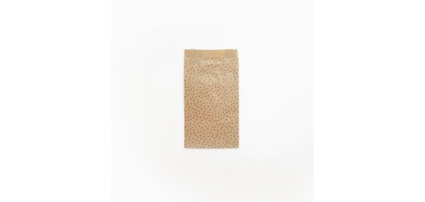 Sach. x50 poch. Kraft,11x21+5cm coeur - Kraft