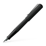 Stylo-plume faber castell hexo pointe moyenne en acier  inoxidable noir mat