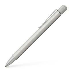 Stylo-bille faber castell hexo aluminium argent mat