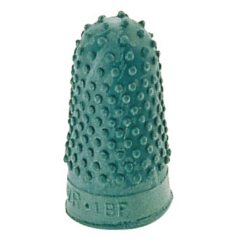 Doigtiers caoutchouc Taille n°0 - Diamètre 17 mm coloris vert sachet de 12