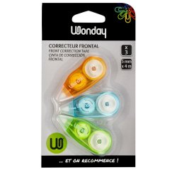 Rouleau correcteur Mini, 5 mm x 4 m, blister de 3