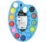 Boîte de pastilles de peinture, en palette,12 couleur