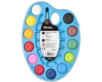 Boîte de pastilles de peinture, en palette,12 couleur