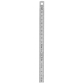 Réglet inox 2 faces mm et 1/2mm 20 cm