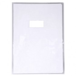 Protège-cahiers cristal PVC 12/100ème A4 - Incolore