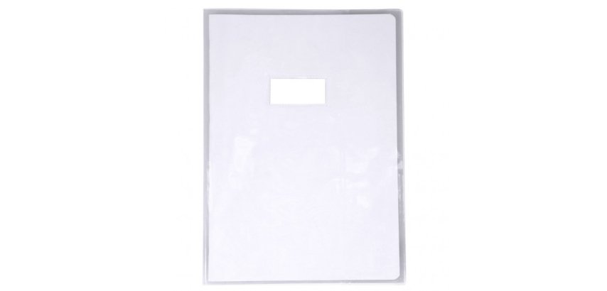 Protège-cahiers cristal PVC 12/100ème A4 - Incolore