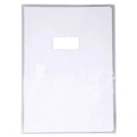 Protège-cahier opaque rouge en PVC – Format 21x29,7 cm – Épaisseur  19/100ème – Grain cuir - Bonne affaire