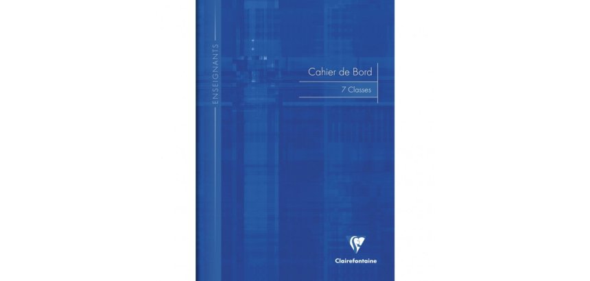 Cahier de bord enseignant piqué A4 48 pages 7 classes Couleur aléatoire - Assortis
