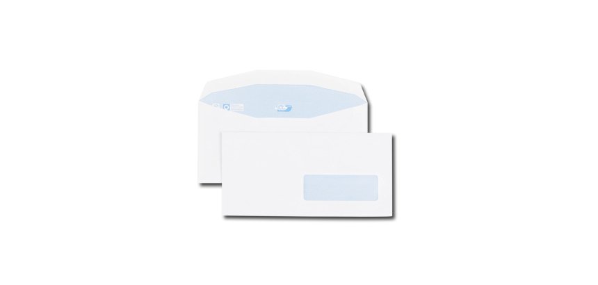 Enveloppe gpv multimachine 114x229mm 80g gommée fenêtre 35x100mm position fenêtre 20/20 boîte 1000 unités