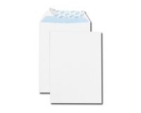 Pochette gpv économique adhésive vélin blanc 90g b5 176x250mm boîte 500 unités