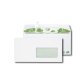 Boîte de 500 enveloppes recyclées extra Blanches Erapure, format DL 110x220mm fenêtre 45x100mm 80g