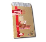 Pochette kraft armé 120g adhésive économique 24 260x330mm soufflets latéraux 30mm paquet 5 unités