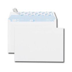 Paquet de 50 enveloppes Blanches auto-adhésives 80 grammes format C5 162x229mm référence 6626