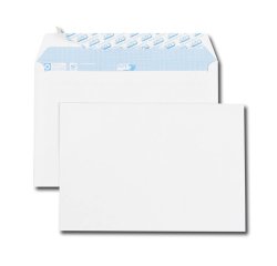 Boîte de 500 enveloppes C5 162x229mm Blanches auto-adhésives 90g