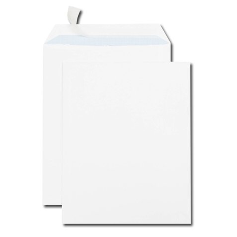 Boîte de 250 pochettes auto-adhésives vélin Blanc 90g format 260x330 24
