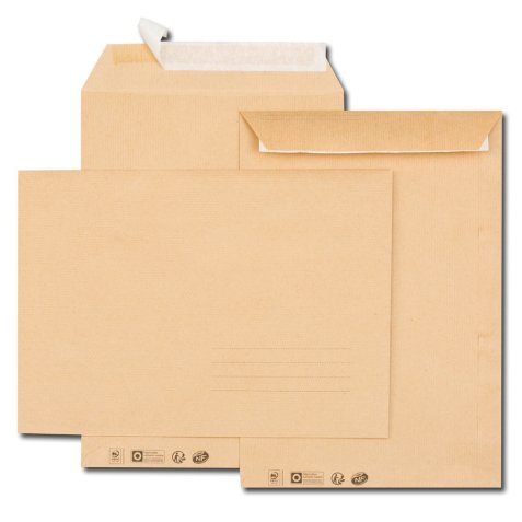 Paquet de 10 pochettes kraft auto-adhésif 85g format C4 229x324mm référence 6633