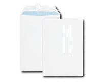 Pochette gpv économique adhésive vélin blanc 90g c4 229x324mm paquet 10 unités