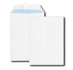 Pochette gpv économique adhésive vélin blanc 90g c4 229x324mm paquet 10 unités
