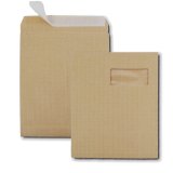 Pochettes à soufflets, C4, 229 x 324 mm, avec fenêtre