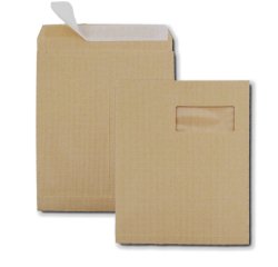 Pochettes à soufflets, C4, 229 x 324 mm, avec fenêtre
